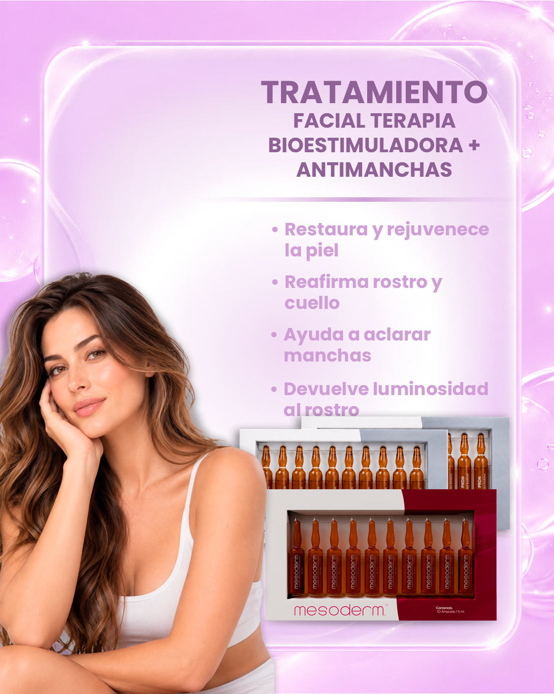 Tratamiento Facial Terapia Bioestimuladora + Antimanchas