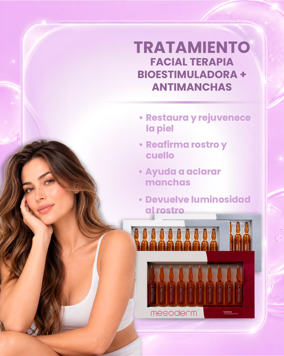 Tratamiento Facial Terapia Bioestimuladora + Antimanchas